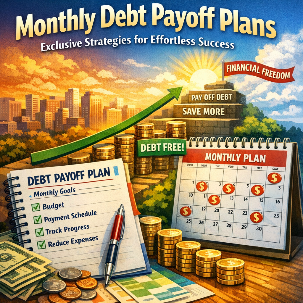 Illustration of Monthly Debt Payoff Plans: Exclusive Strategies for Effortless Success