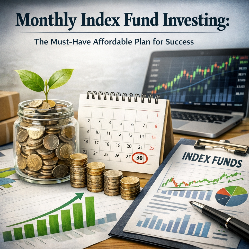 Illustration of Monthly Index Fund Investing: The Must-Have Affordable Plan for Success