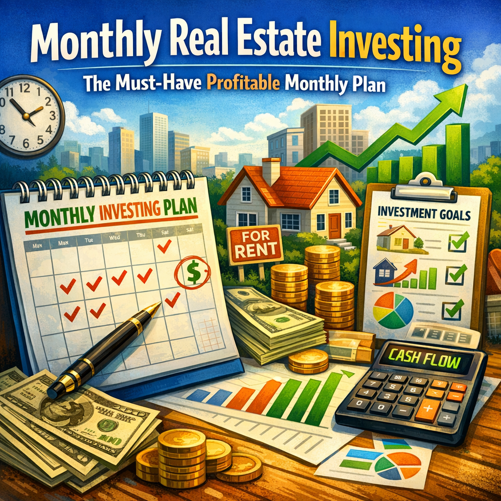 Illustration of Monthly Real Estate Investing: The Must-Have Profitable Monthly Plan