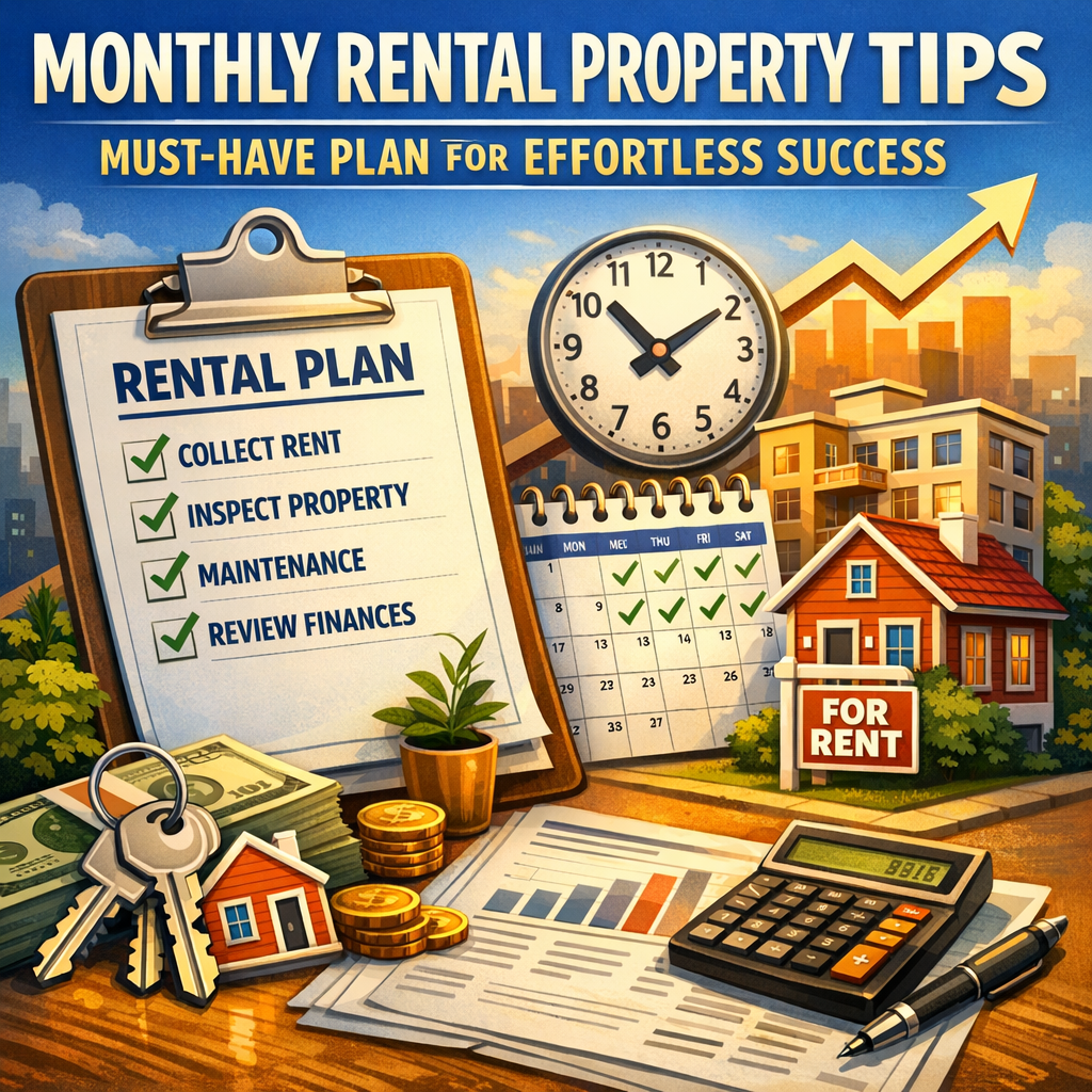 Illustration of Monthly Rental Property Tips: Must-Have Plan for Effortless Success