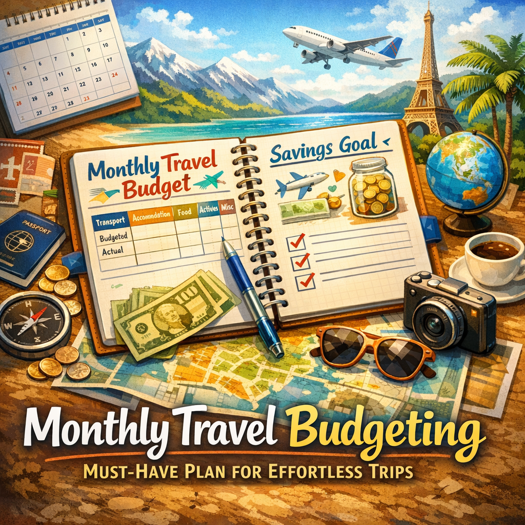 Illustration of Monthly Travel Budgeting: Must-Have Plan for Effortless Trips