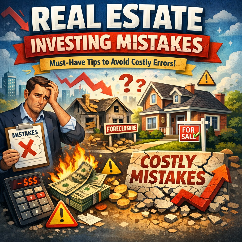 Illustration of Real Estate Investing Mistakes: Must-Have Tips to Avoid Costly Errors