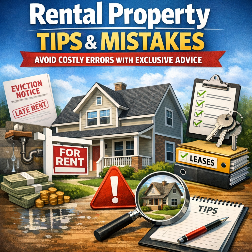 Illustration of Rental Property Tips Mistakes: Avoid Costly Errors with Exclusive Advice