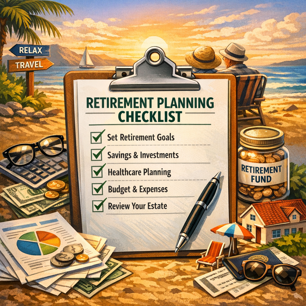 Illustration of Retirement Planning Checklist: Your Must-Have Guide for a Smooth Retirement Plan
