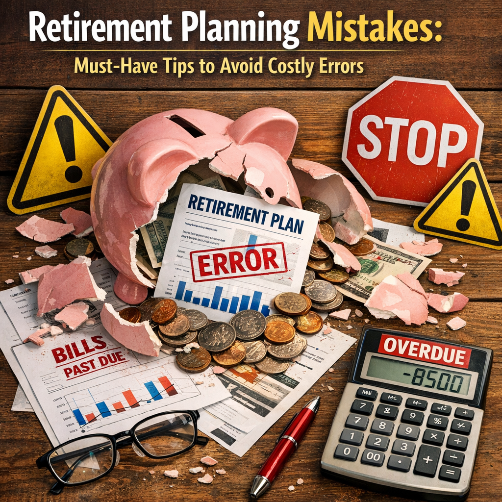 Illustration of Retirement Planning Mistakes: Must-Have Tips to Avoid Costly Errors