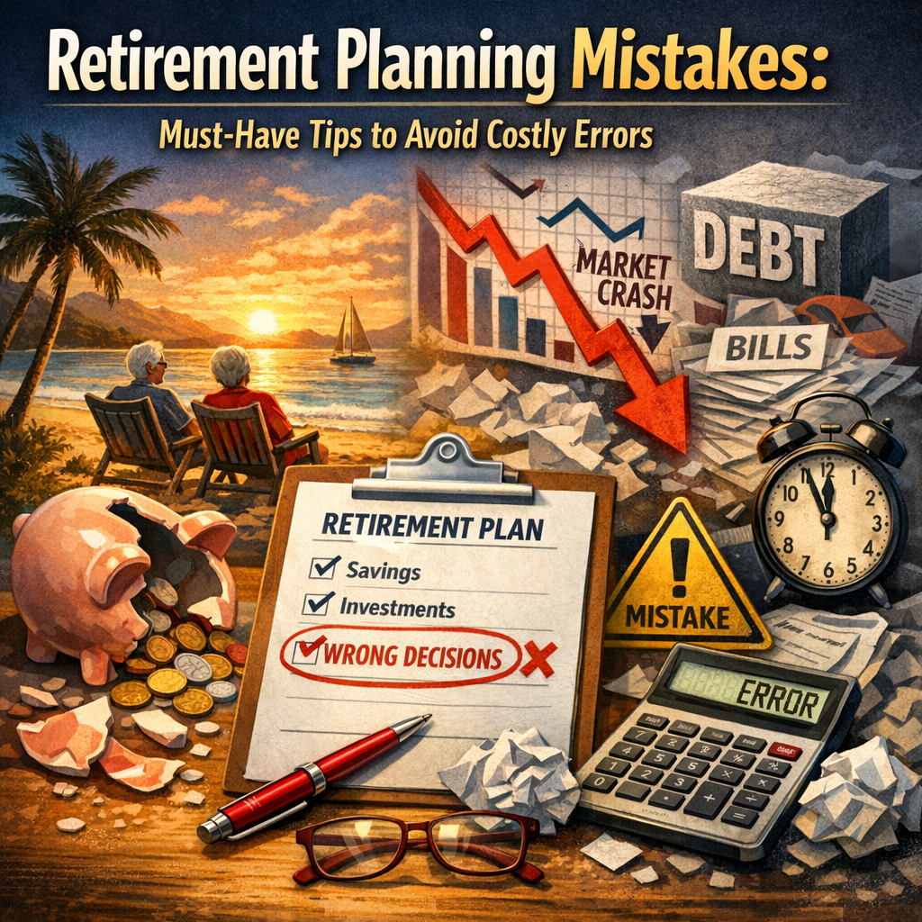 Illustration of Retirement Planning Mistakes: Must-Have Tips to Avoid Costly Errors