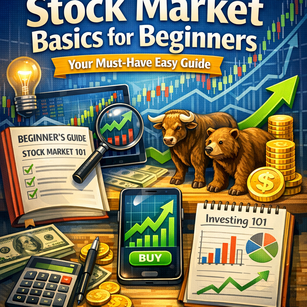 Illustration of Stock Market Basics for Beginners: Your Must-Have Easy Guide