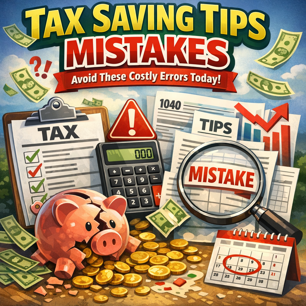 Illustration of Tax Saving Tips Mistakes: Avoid These Common Costly Errors Today