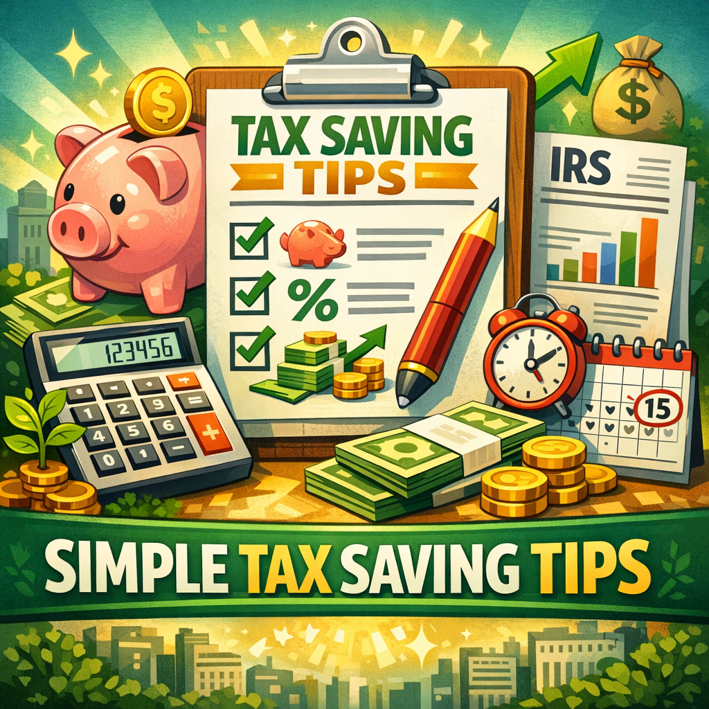 Illustration of Tax Saving Tips Strategies: Must-Have Simple Tax Saving Tips for Effortless Savings