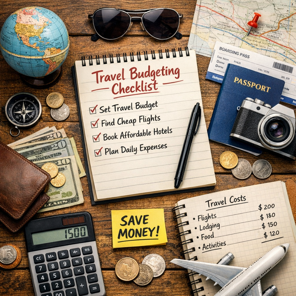 Illustration of Travel Budgeting Checklist: Your Must-Have Affordable Travel Plan Guide