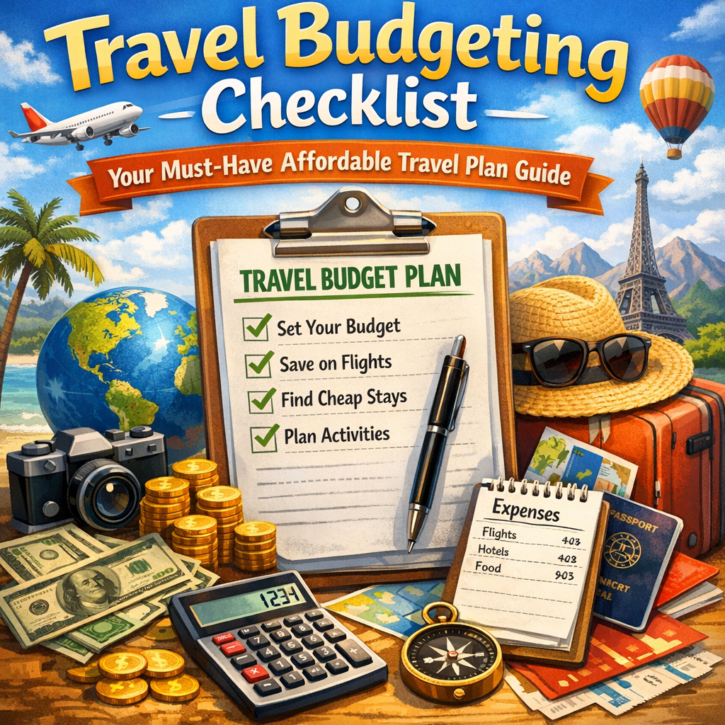 Illustration of Travel Budgeting Checklist: Your Must-Have Affordable Travel Plan Guide