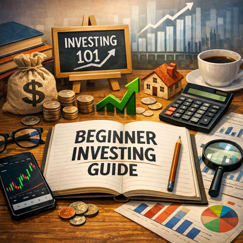 Illustration of What to Know About Beginner Investing: The Must-Have Beginner Investing Guide
