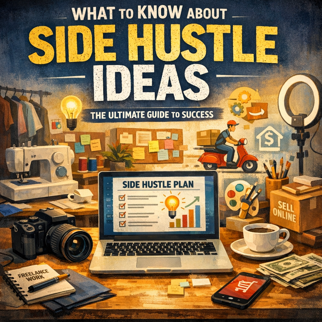 Illustration of What to Know About Side Hustle Ideas: The Ultimate Guide to Success