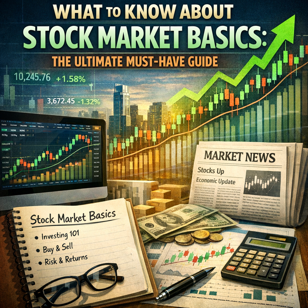 Illustration of What to Know About Stock Market Basics: The Ultimate Must-Have Guide